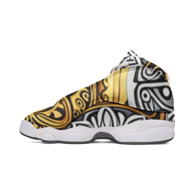 Unisex High Top Leather Sneakers - Image 3
