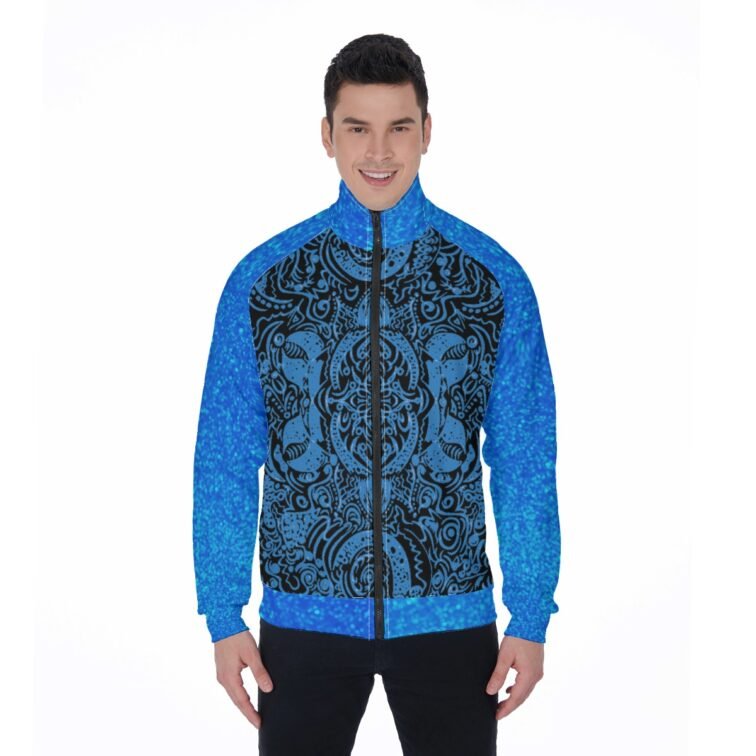 Kokorepublic Print Men's Stand Collar Jacket