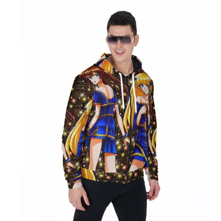 Kokorepublic Print Men's Heavy Fleece Zip Up Hoodie - Image 2