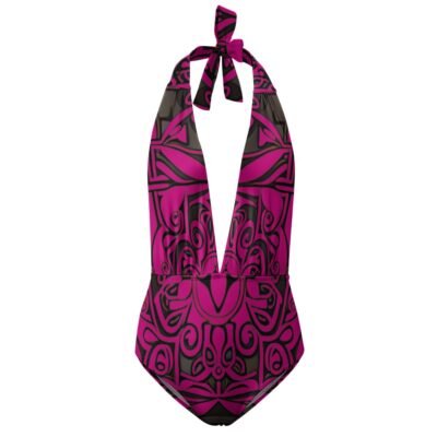 kokorepublic Ladies Halter One Piece Bikini Swimsuit