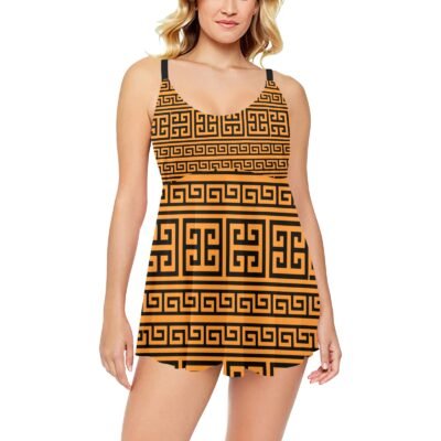 kokorepublic Chest Pleat Swim Dress (S31)