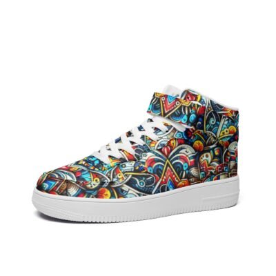 kokorepublic Unisex high Top Leather Sneakers