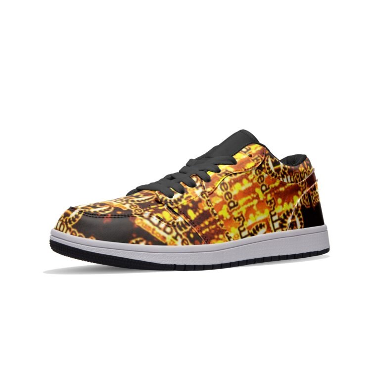 fullbreedcustom Unisex Low Top Leather Sneakers - Image 4