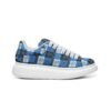 Fullbreedcustom Unisex Non Slip Lace Up Faux Leather Sneakers - Image 3