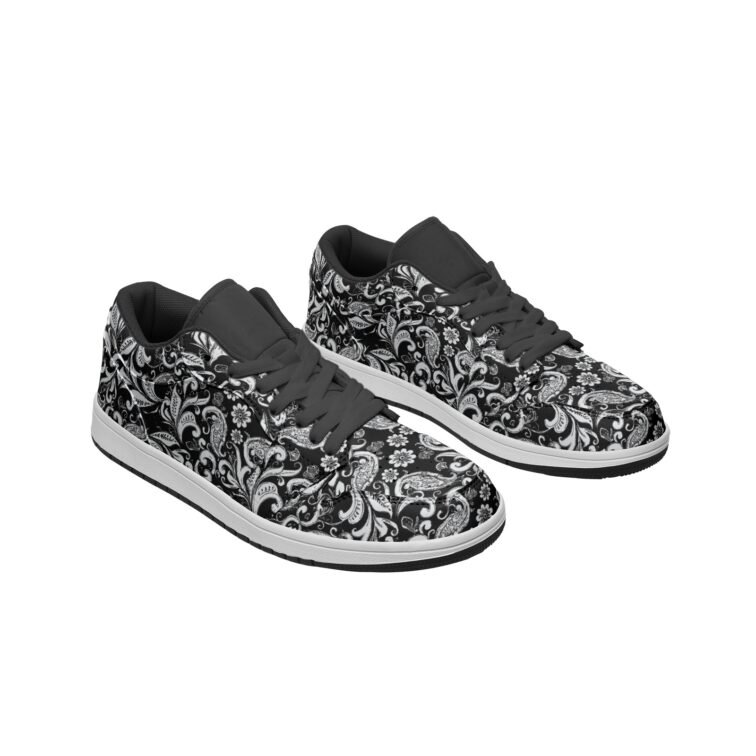 Fullbreedcustom dUnisex Low Top Leather Sneakers - Image 5